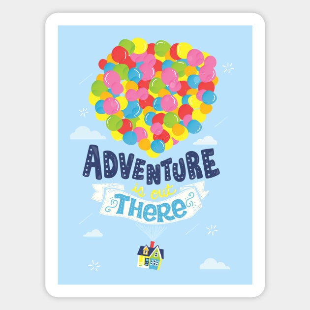 Adventure is out there Magnet by risarodil